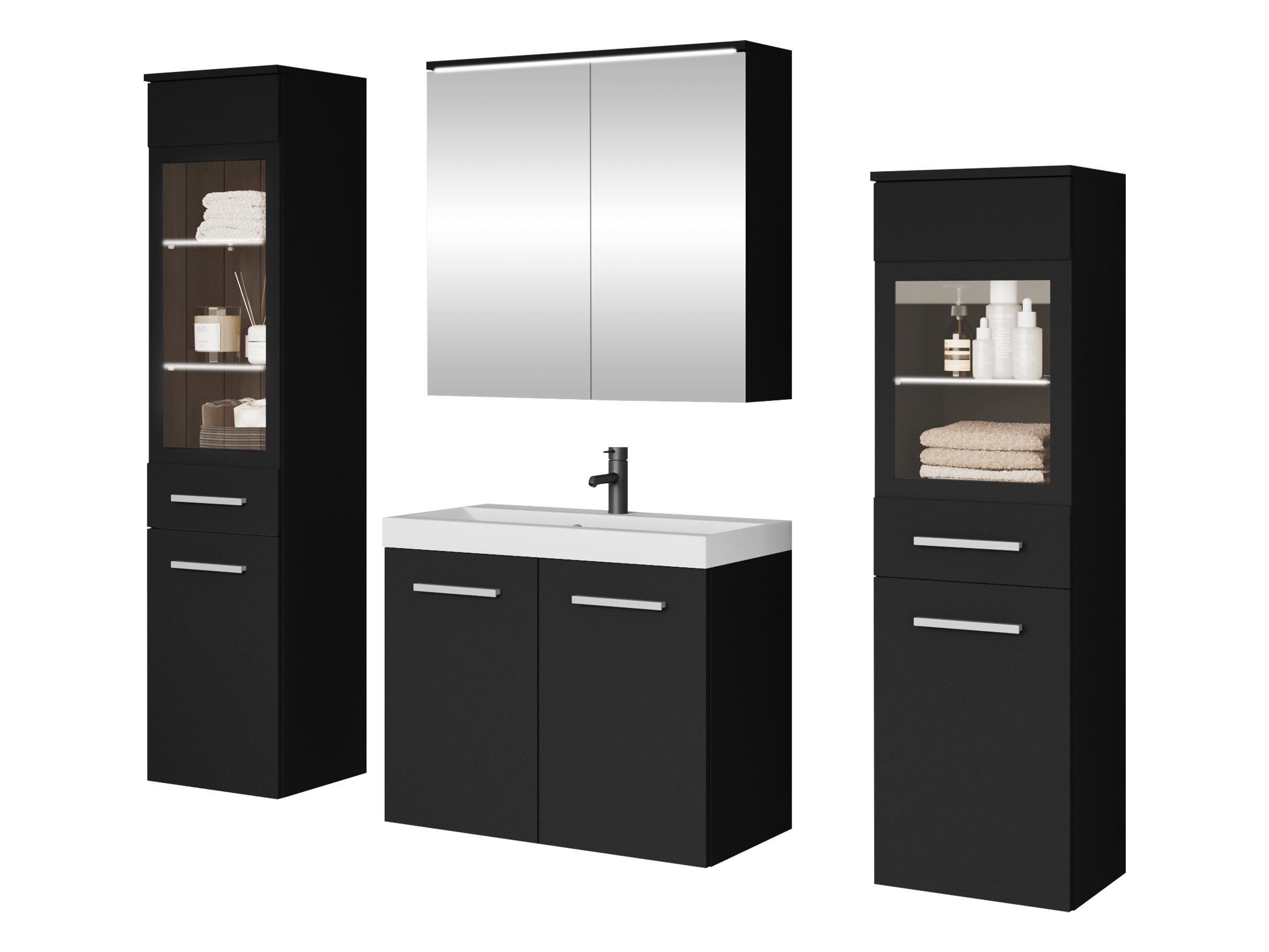 MIRJAN24 Badmöbel-Set Madrit II, (5er-Set, Waschbeckenschrank, günstig online kaufen