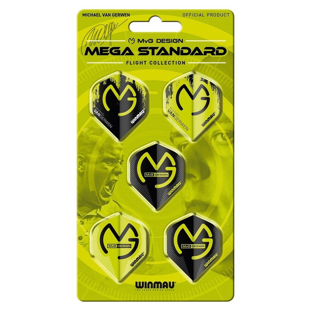 MvG Standard 8121 Dartpfeil Fly-Pack Kollektion Winmau Mega