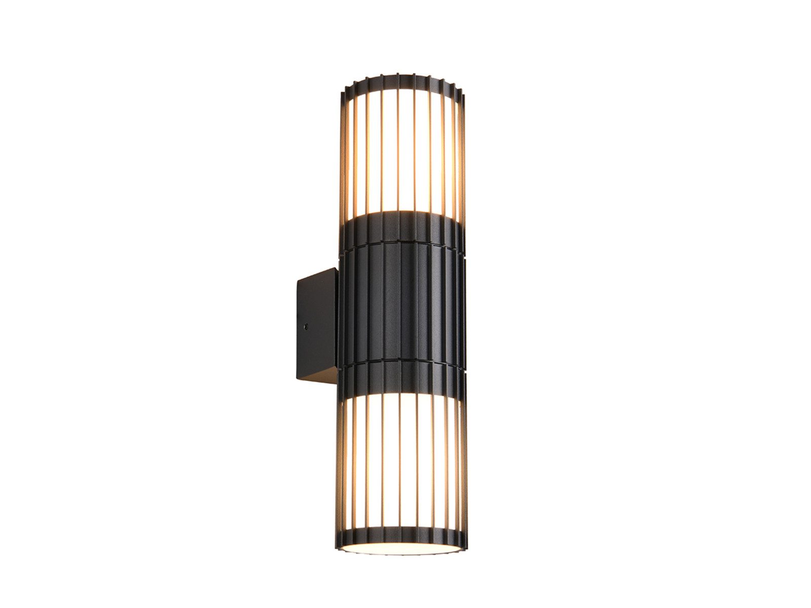 TRIO Leuchten LED Außen-Wandleuchte Up and Down Aluminium Anthrazit H: 30cm, LED wechselbar, warmweiß, Fassaden-beleuchtung Huasbeleuchtung Außen-licht Carport & Einfahrt