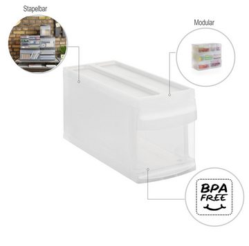 ROTHO Aufbewahrungsbox Systemix Schubladenbox 1 Schub, Kunststoff (PP) BPA-frei