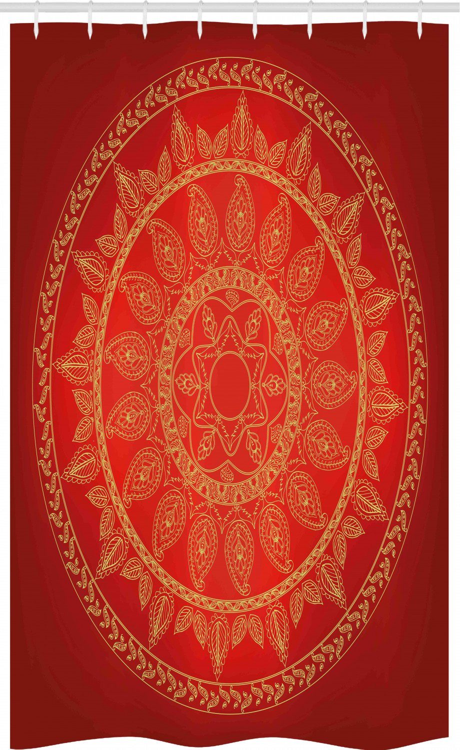 Abakuhaus Duschvorhang »Badezimmer Deko Set aus Stoff mit Haken« Breite 120  cm, Höhe 180 cm, Mandala Osmanische Motive Stil online kaufen | OTTO