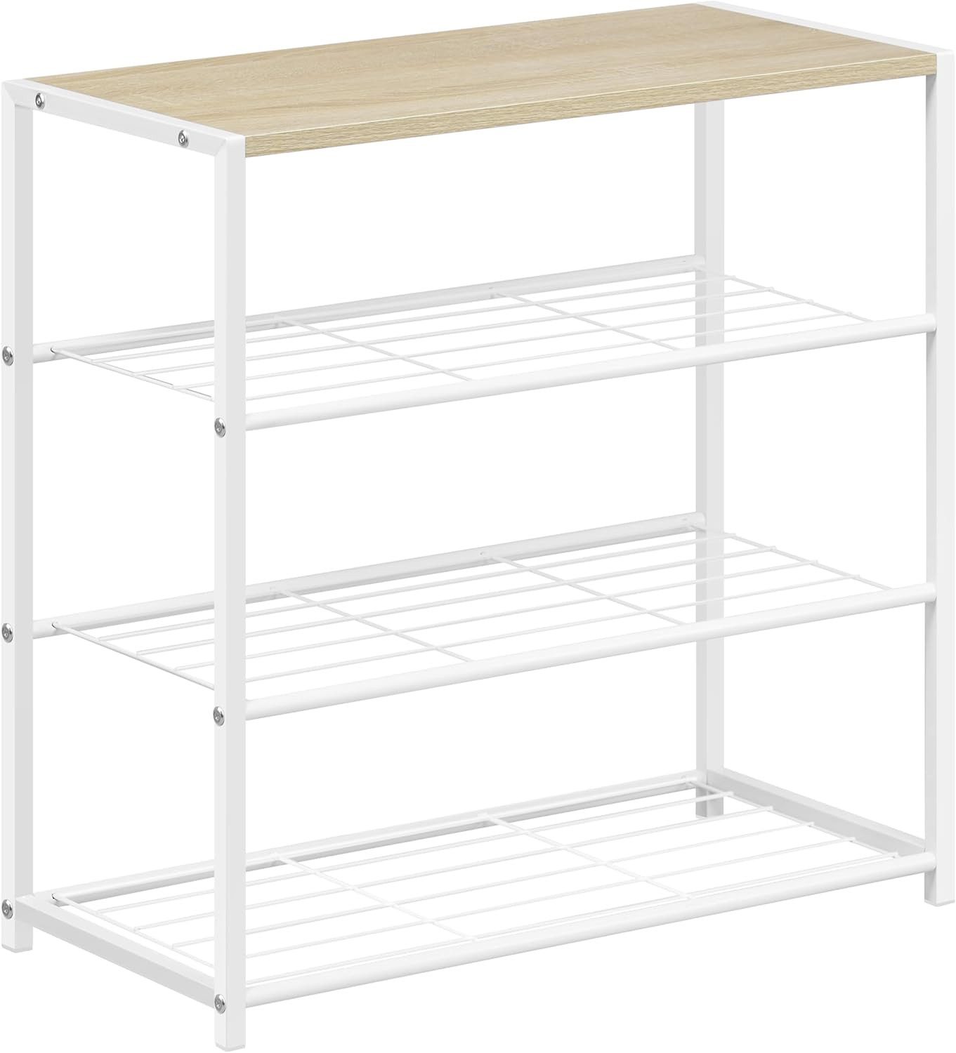 Woltu Schuhregal, 1-tlg., Schuhbank Schuhregal Badregal mit Sitzfläche günstig online kaufen