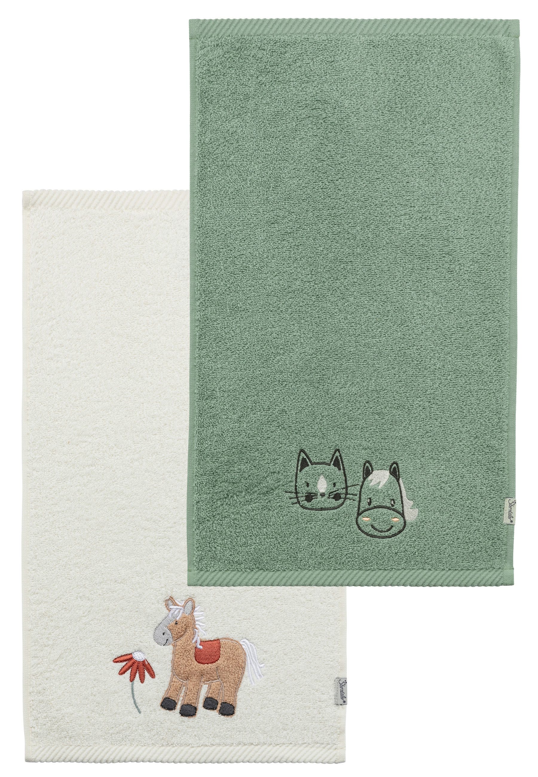 Sterntaler® Handtücher Kinderhandtuch 2er-Pack BAUERNHOF, Frottee günstig online kaufen