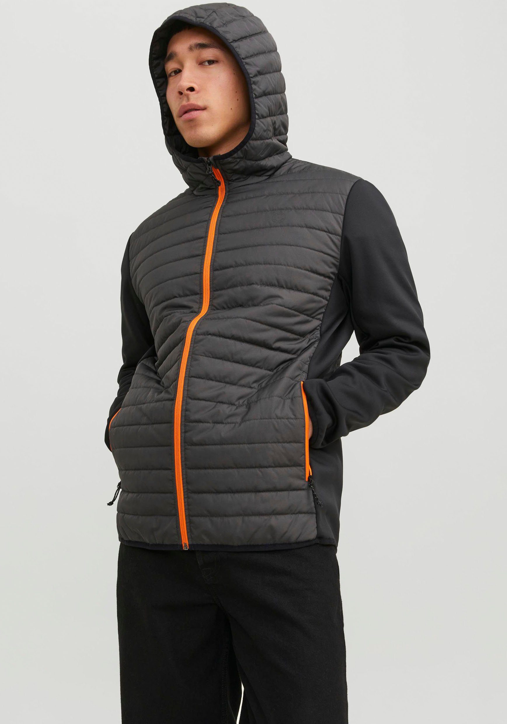 NOOS Steppjacke Jack Jones & JACKET JJEMULTI Asphalt QUILTED