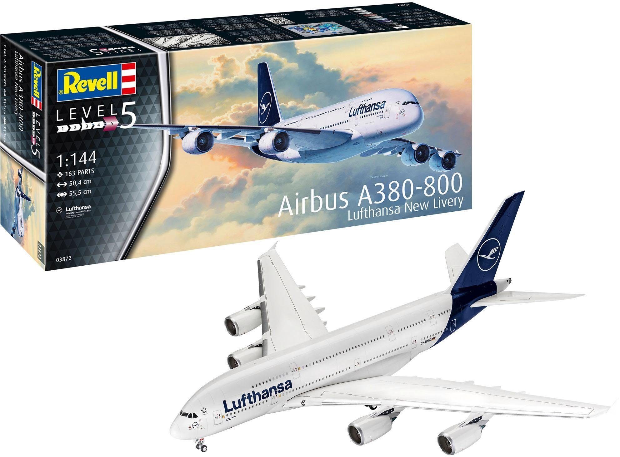 Revell® Modellbausatz Airbus A380-800 Lufthansa - New Livery, Maßstab 1:144, Made in Europe