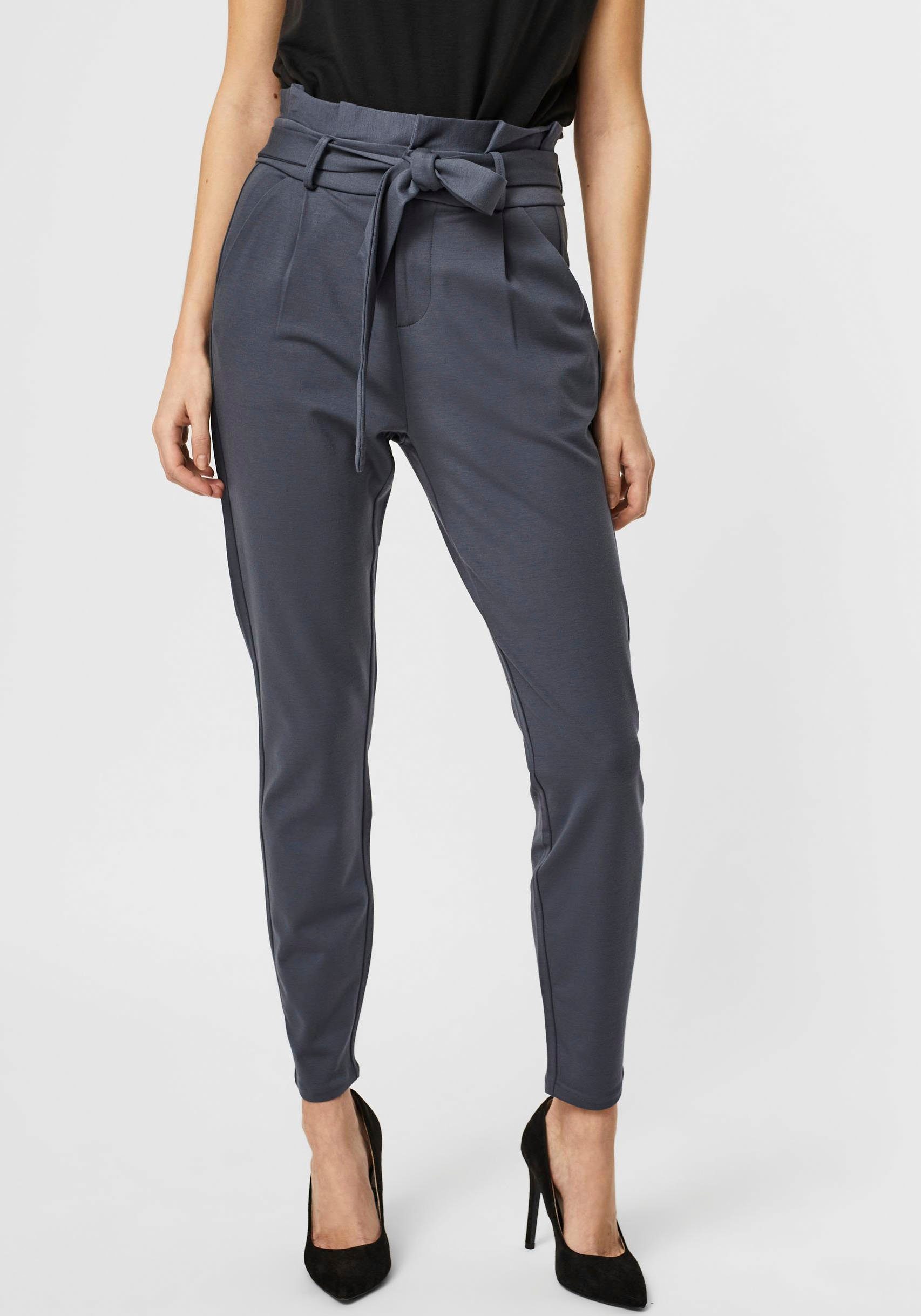 Vero Moda Paperbag-Hose VMEVA HR LOOSE PAPERBAG PANT GA NOOS