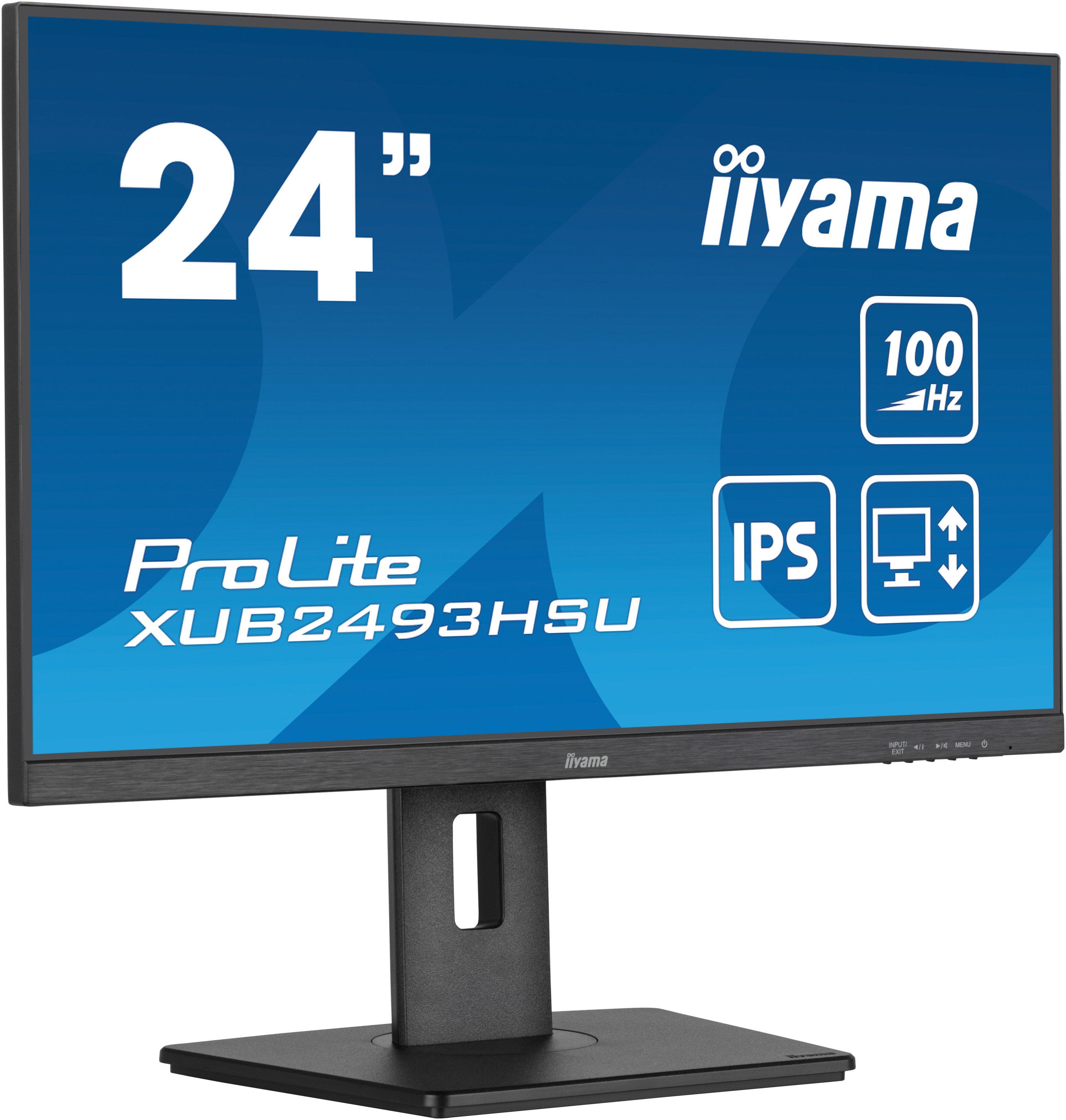 Iiyama XUB2493HSU-B7 LED-Monitor (61 cm/24 ", 1920 x 1080 px, Full HD, 1 ms Reaktionszeit, 100 Hz, IPS)