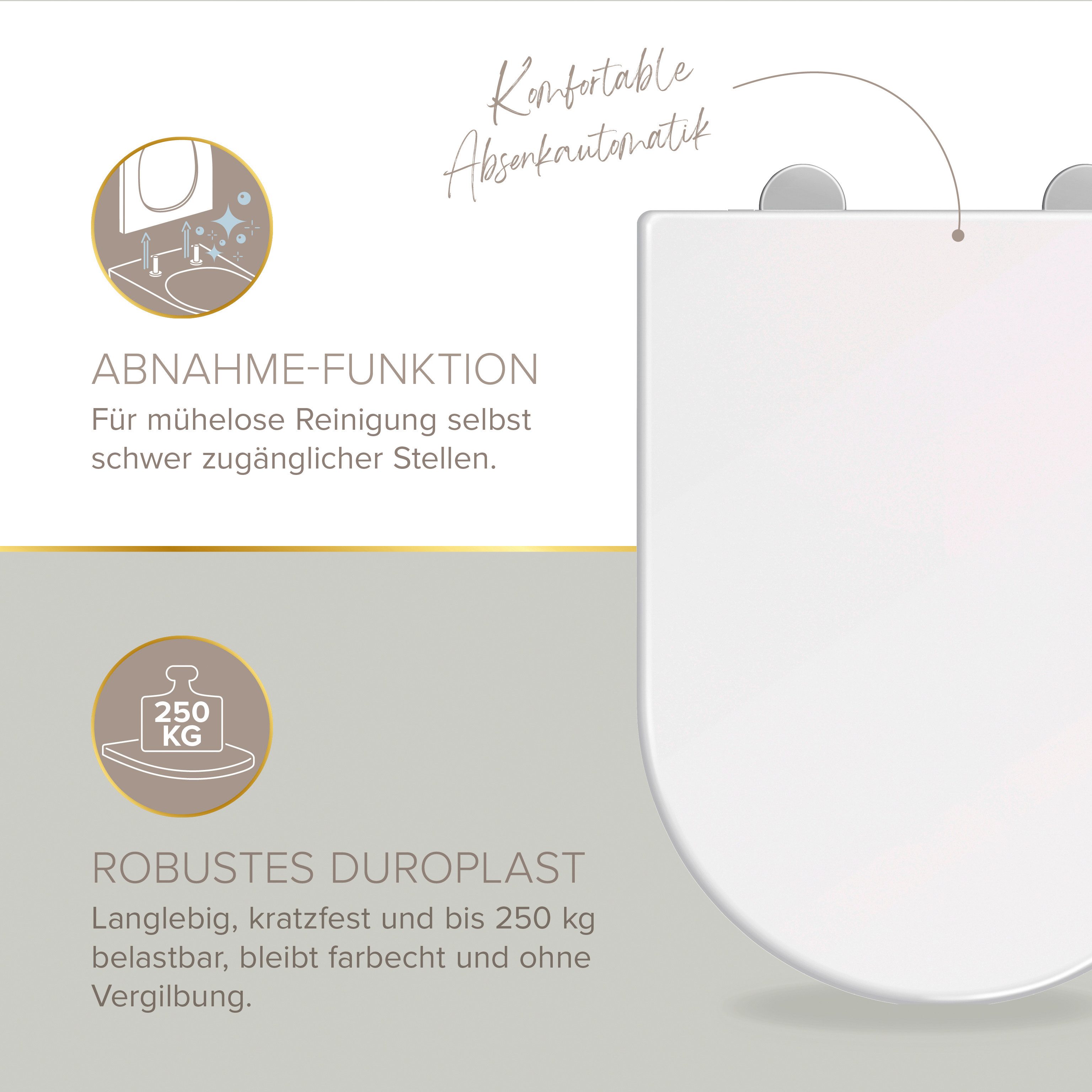 Lenz WC-Komplettset PERFECT FIT Gästebad, WC, Waschbecken, Armatur, Accessoires, Siphon, wandhängend, (Gäste-Bad-Set Komplettes Gästebad als Set), 8-teiliges Ba – Bild 5 von 5