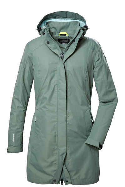 Killtec Funktionsparka KOS 44 WMN PRK CS Damen-Funktionsjacke, Longjacket, Outdoorparka auch in Großen Größen, mit abnehmbarer Kapuze