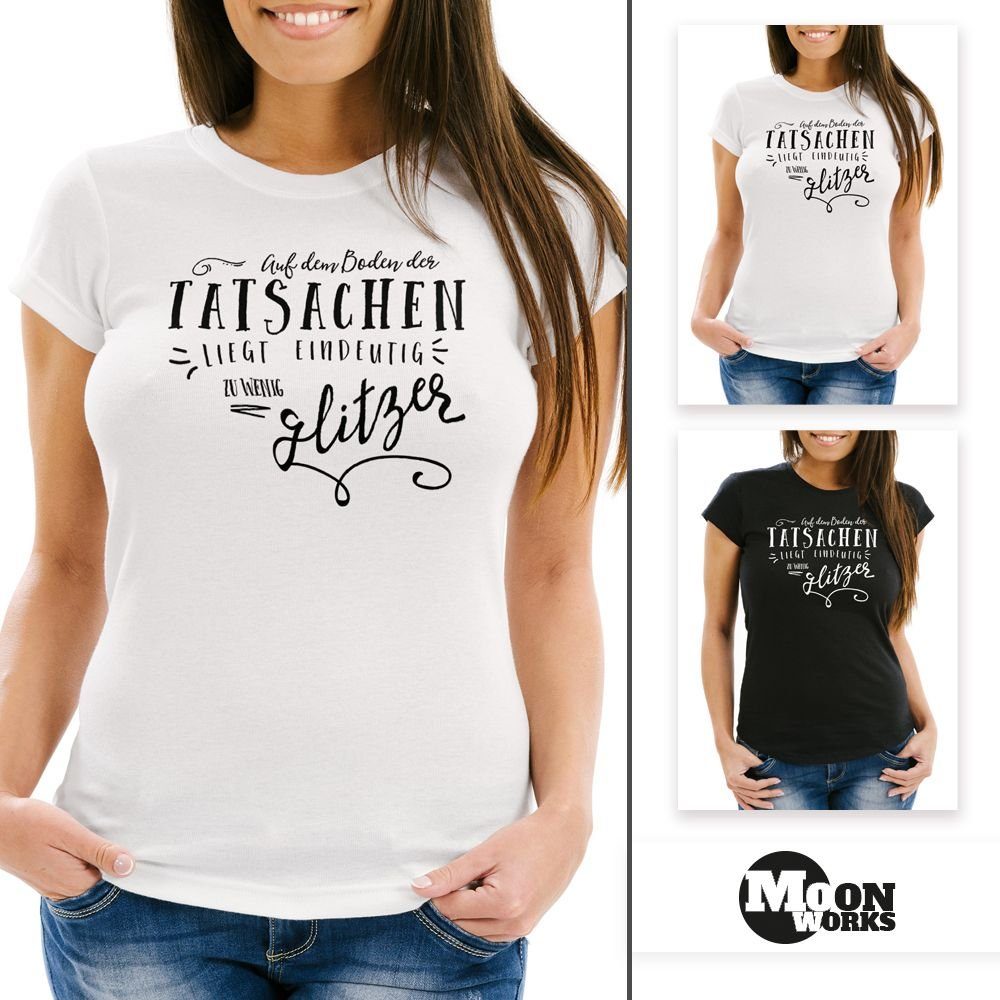 MoonWorks Print-Shirt Damen T-Shirt Spruch auf günstig online kaufen