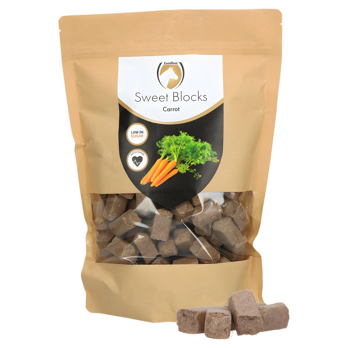 Excellent Horse Sweet Blocks Carrot 1 kg, für: Farming