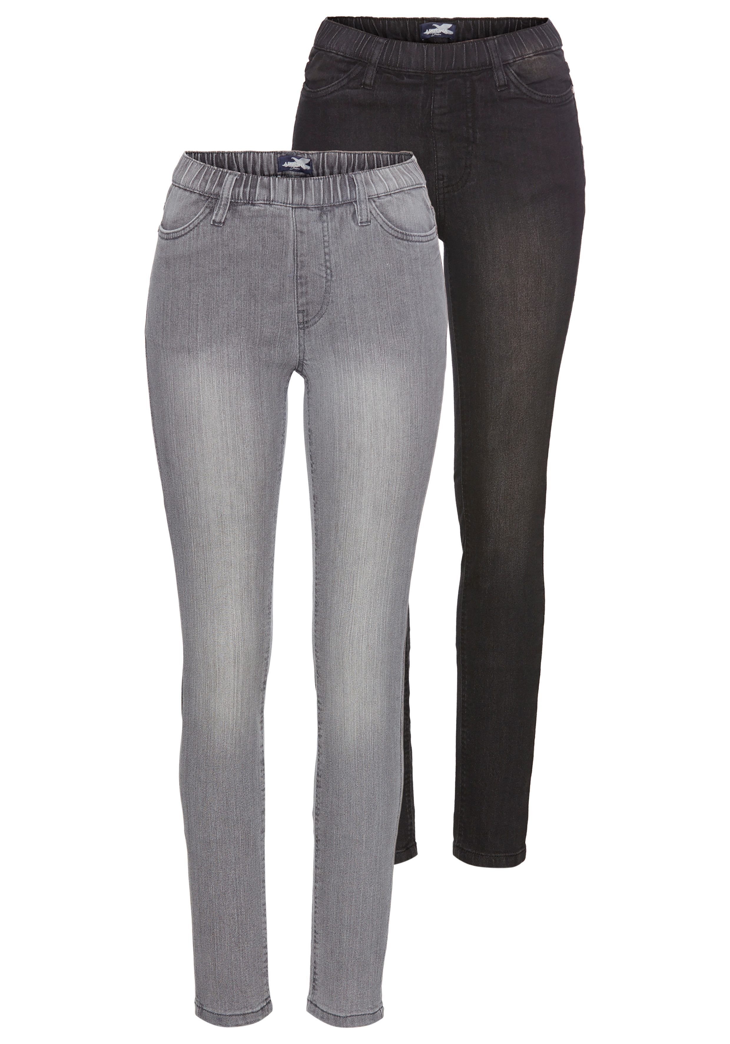 Arizona Jeansjeggings (Packung, 2er-Pack) enge Passform, günstig online kaufen