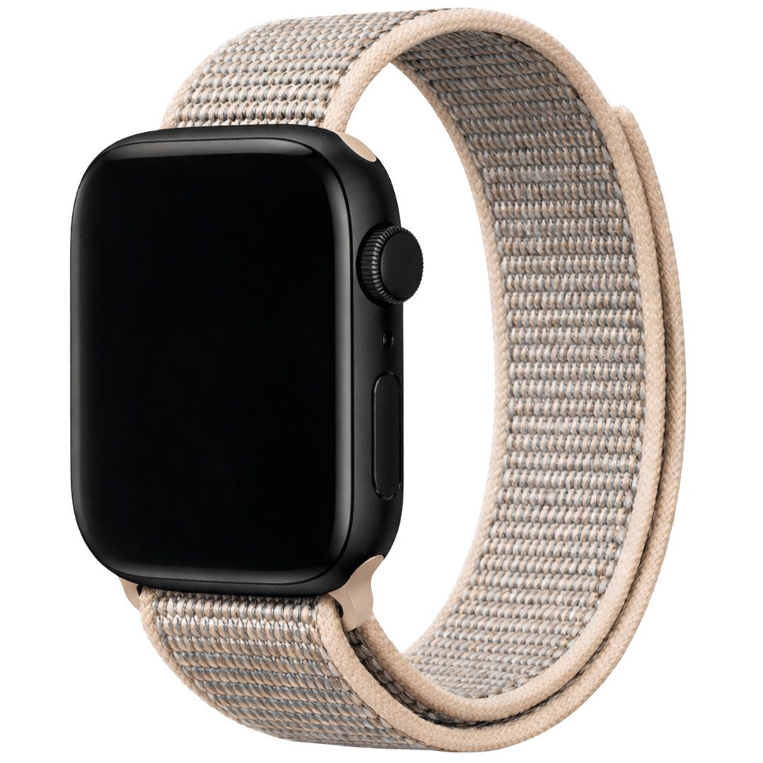 SmartUP Smartwatch-Armband für Apple Watch 11 10 9 8 7 6 5 4 3 2 SE Ultra Nylon Sport Ersatzband, kompatibel mit allen Apple Watch Modellen, atmungsaktives Nylon