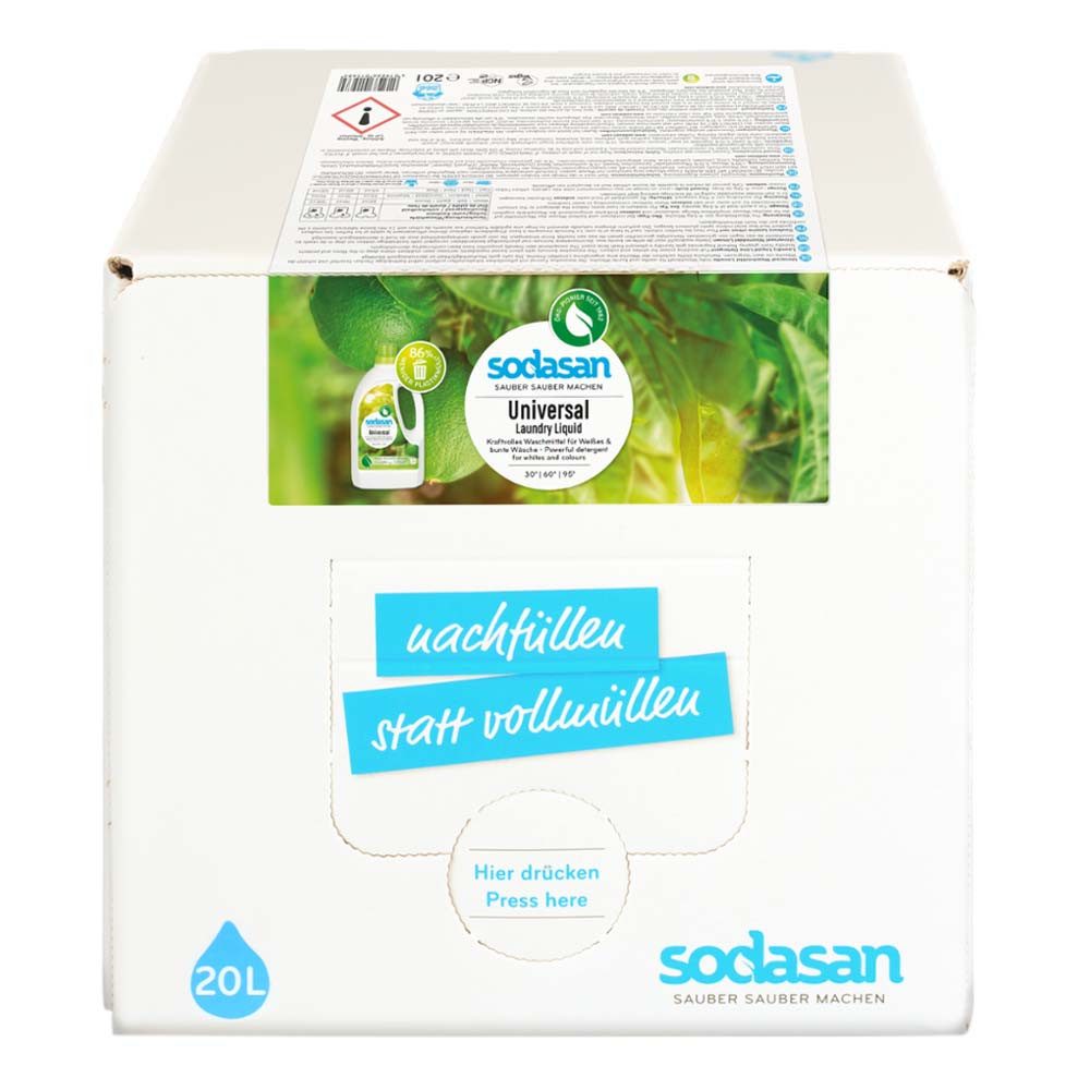 Sodasan Universal Waschmittel flüssig - Limette 20L Vollwaschmittel