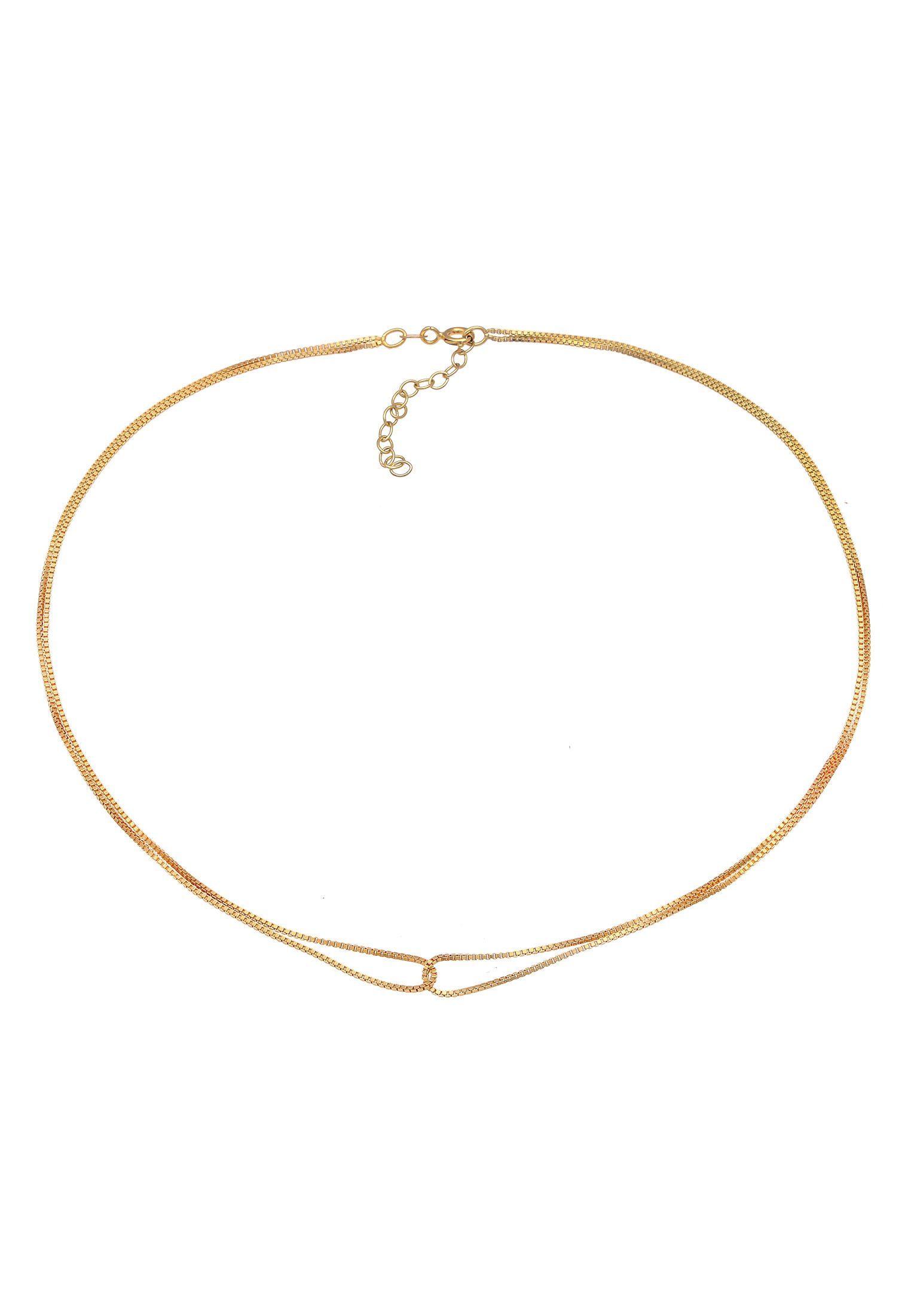 Elli Choker Choker Verschlungen Venezianer 925 Silber