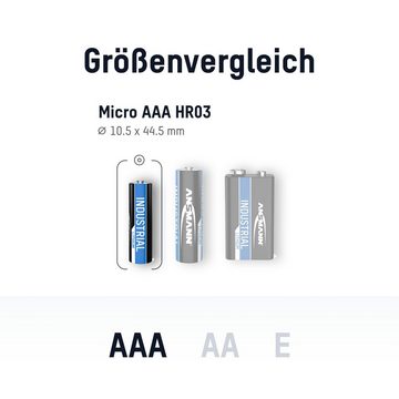 ANSMANN AG 10x Industrial Lithium Batterie AAA Micro 1,5V – FR3 (10 Stück) Batterie