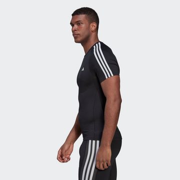 adidas Performance T-Shirt TECHFIT 3-STREIFEN TRAINING