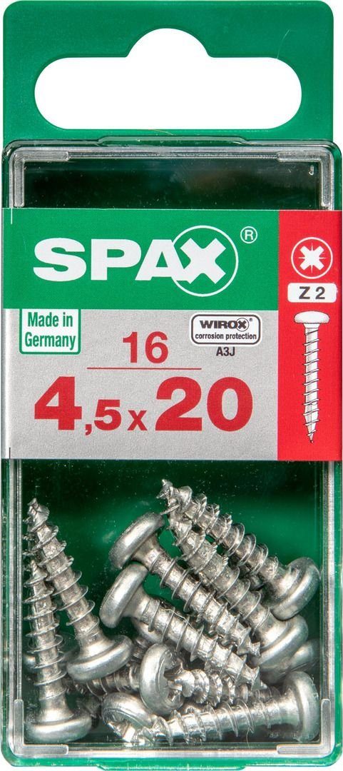 mm Universalschrauben 16 20 TX x Holzbauschraube - SPAX 20 4.5 Spax