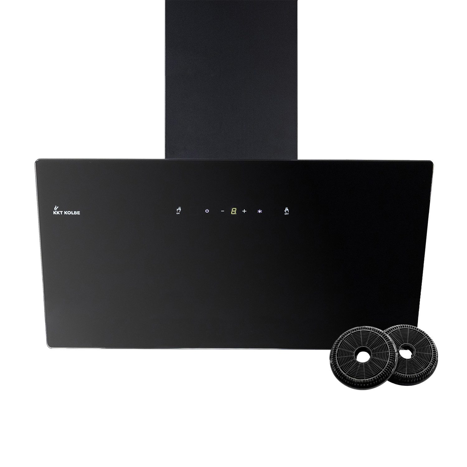 KKT KOLBE Wandhaube Dunstabzugshaube 60cm BASE6004S Abzugshaube / Abluft / 60cm / Umluft / Schwarz / Gestensteuerung / LED