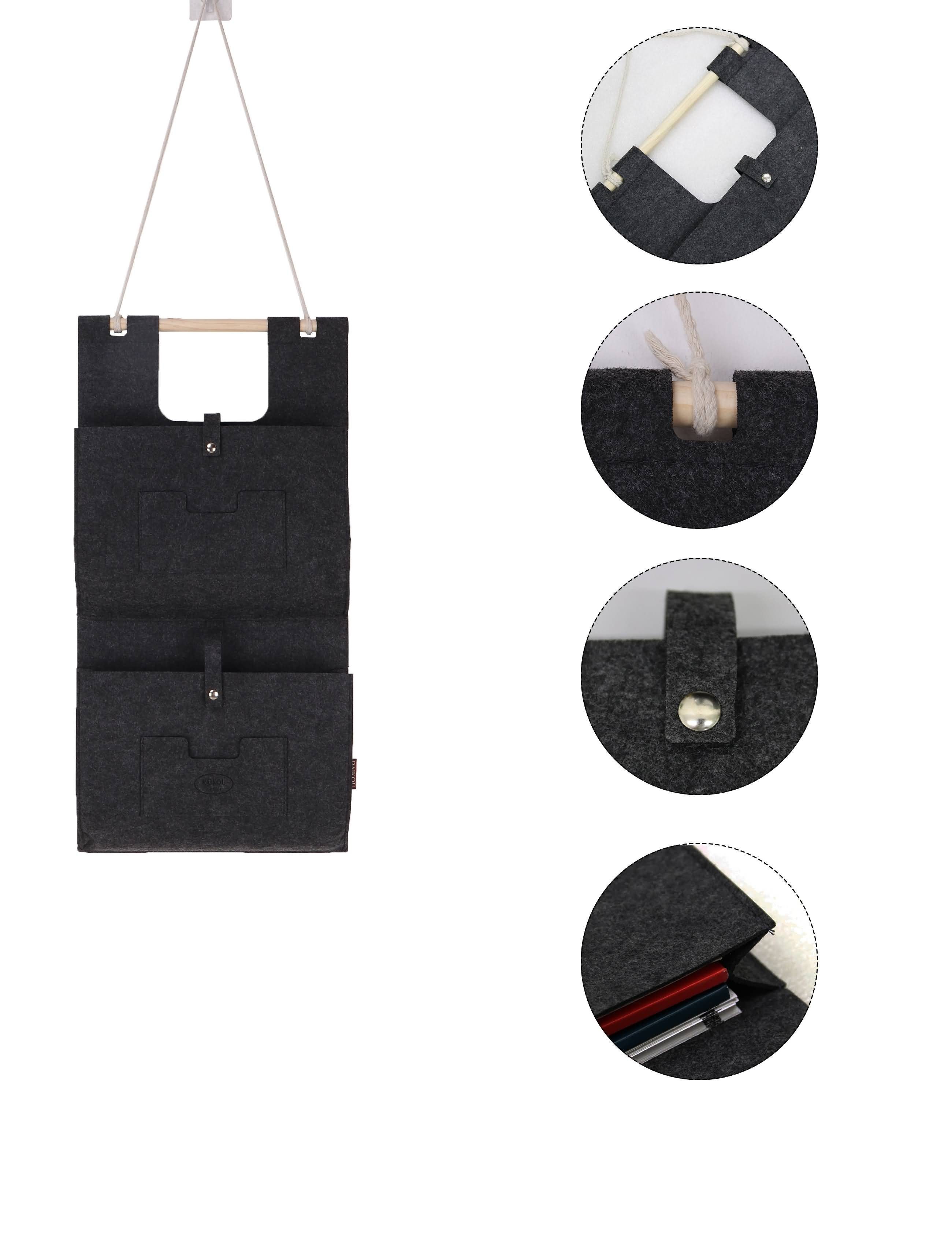 M-Diamant Hängekorb Hängetasche aus Filz Organizer / Wandorganizer / Türorganizer, formstabil wandhängend