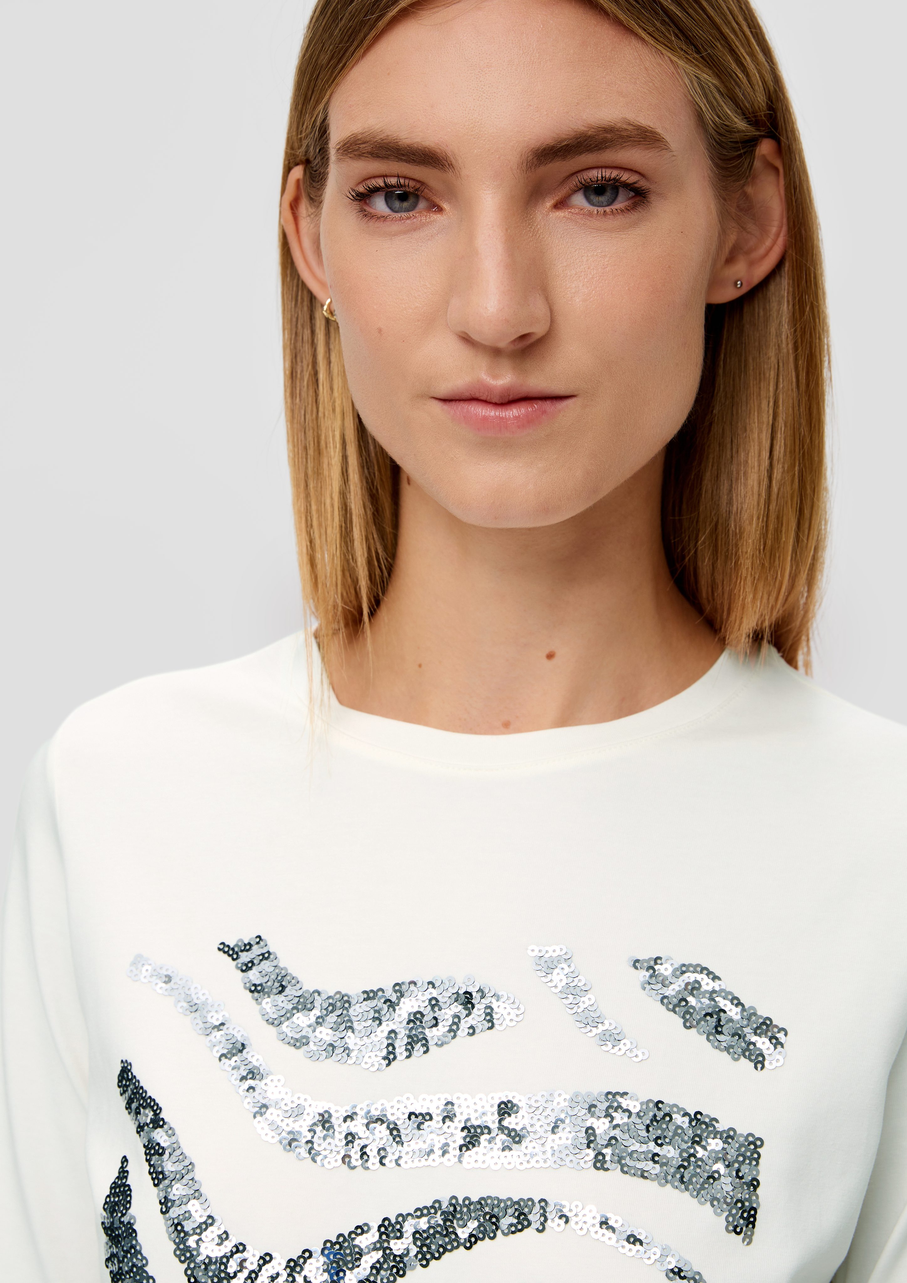 s.Oliver BLACK LABEL Kurzarmshirt T-Shirt mit günstig online kaufen