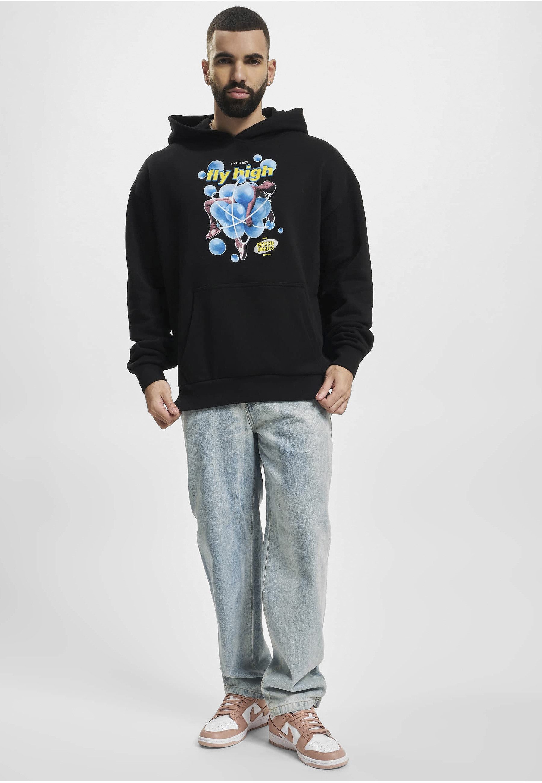 MisterTee Hoodie MisterTee Herren Psychadellic Heavy Oversize Hoody (1-tlg)