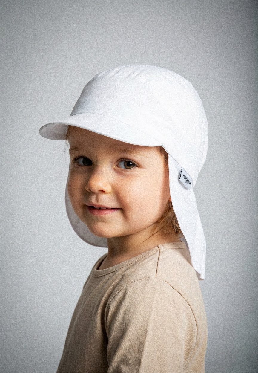 Sterntaler® Schirmmütze UV-Schutz 50+ Schirmmütze mit Nackenschutz Basic (1-St) Kindermütze mit Schirm aus UV-Popeline unifarben – Bild 5 von 5