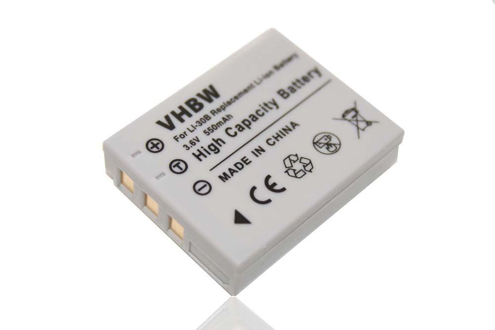vhbw kompatibel mit Olympus mju Mini Digital, Digital S Kamera-Akku Li-Ion 550 mAh (3,7 V)