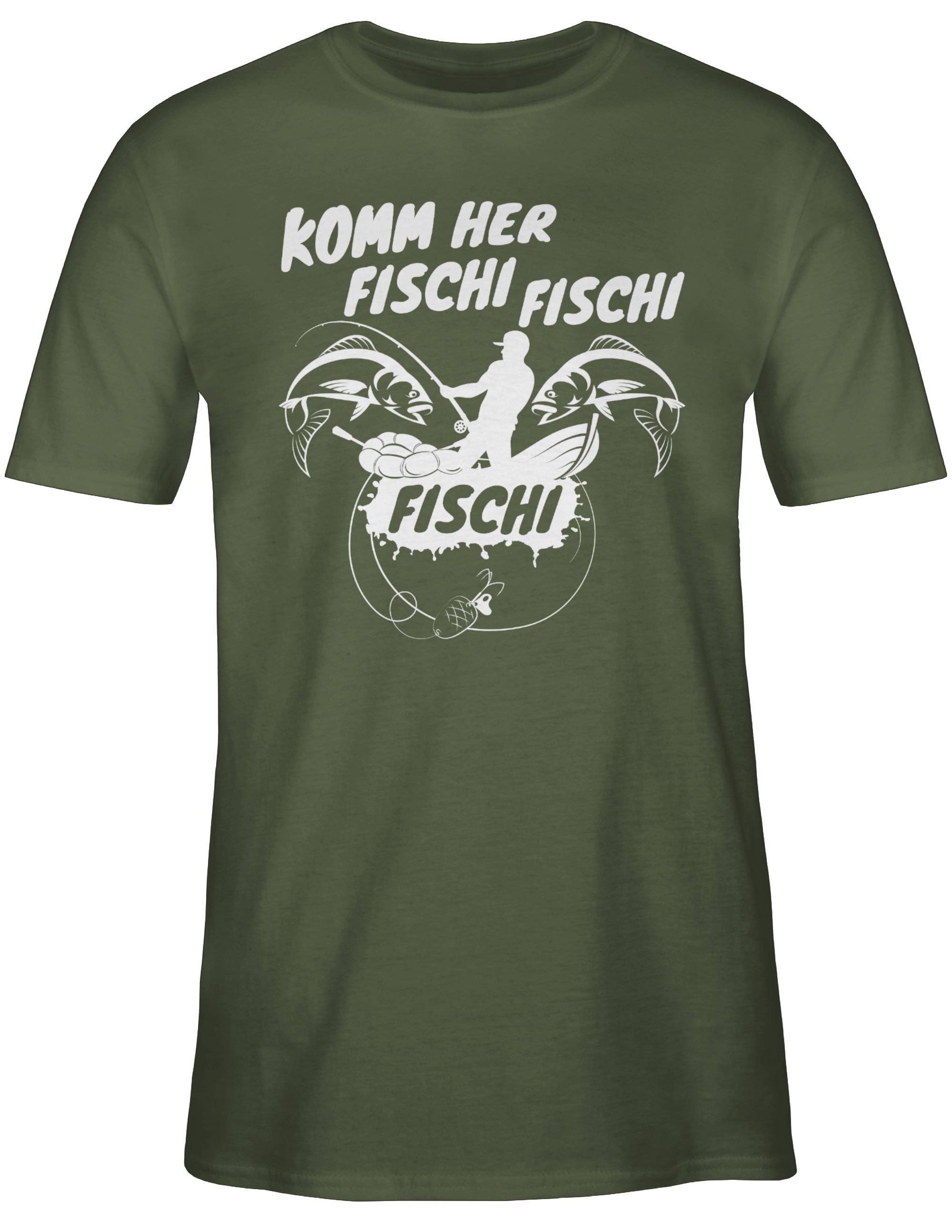 Shirtracer T-Shirt Komm her Fischi Angler günstig online kaufen