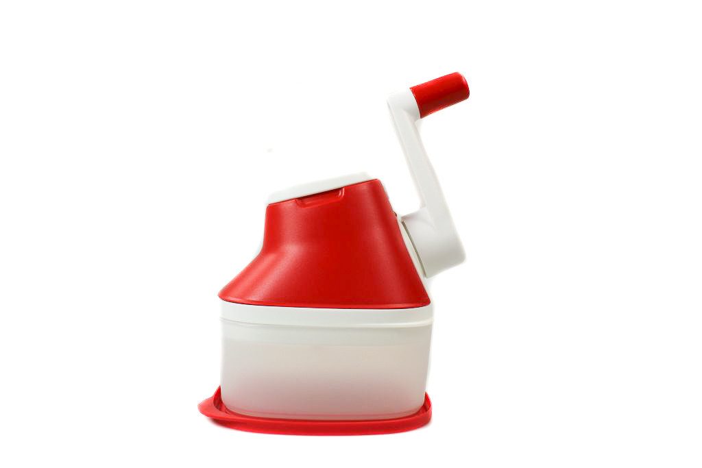 TUPPERWARE Käsereibe Chef Mahl-Chef rot-weiß Reibe Käsereibe