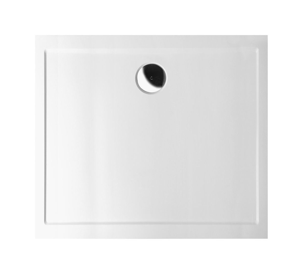 Polysan s.r.o. Duschwanne KARIA Gussmarmor-Duschwanne, Rechteck 80x70cm, weiß, Rechteckig, Polysan-11091