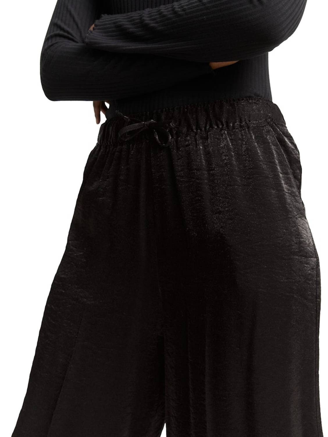 TOM TAILOR Stoffhose Satin-Optik