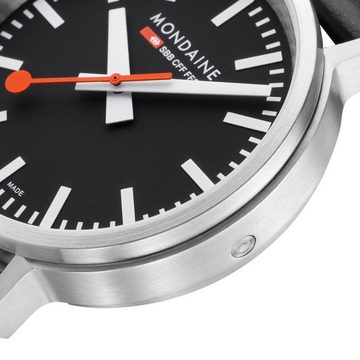 MONDAINE Quarzuhr top2go mit Veganem Band 41 mm