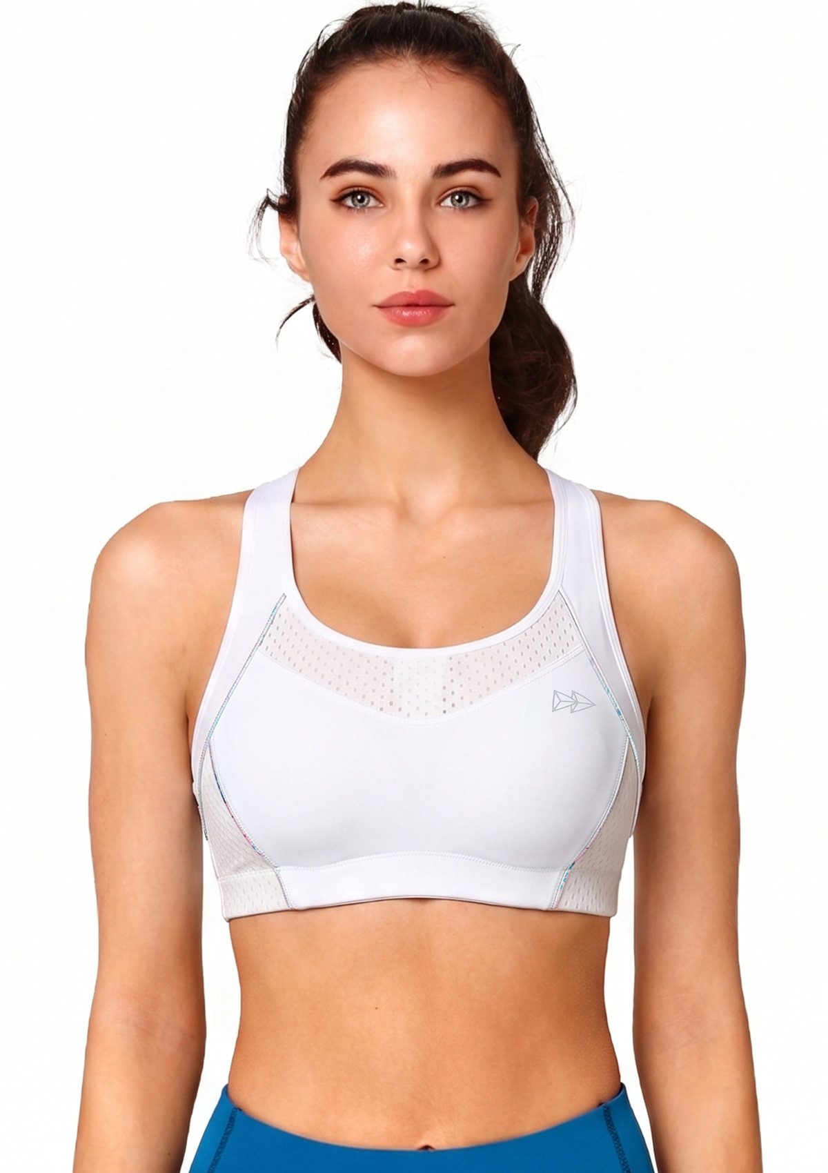 Yvette Sport-BH Starker halt, mit integrierte Cups, Ringerrücken, Lauf Fitness bra 080160