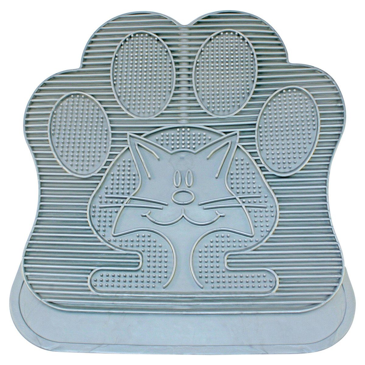 Katzentoilette Katzenstreu Matte Gummi grau