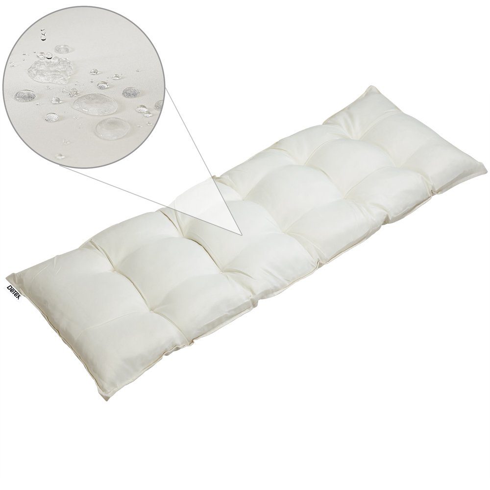 Detex Bankauflage, Sitzkissen Creme Polyester Visko-Effekt günstig online kaufen