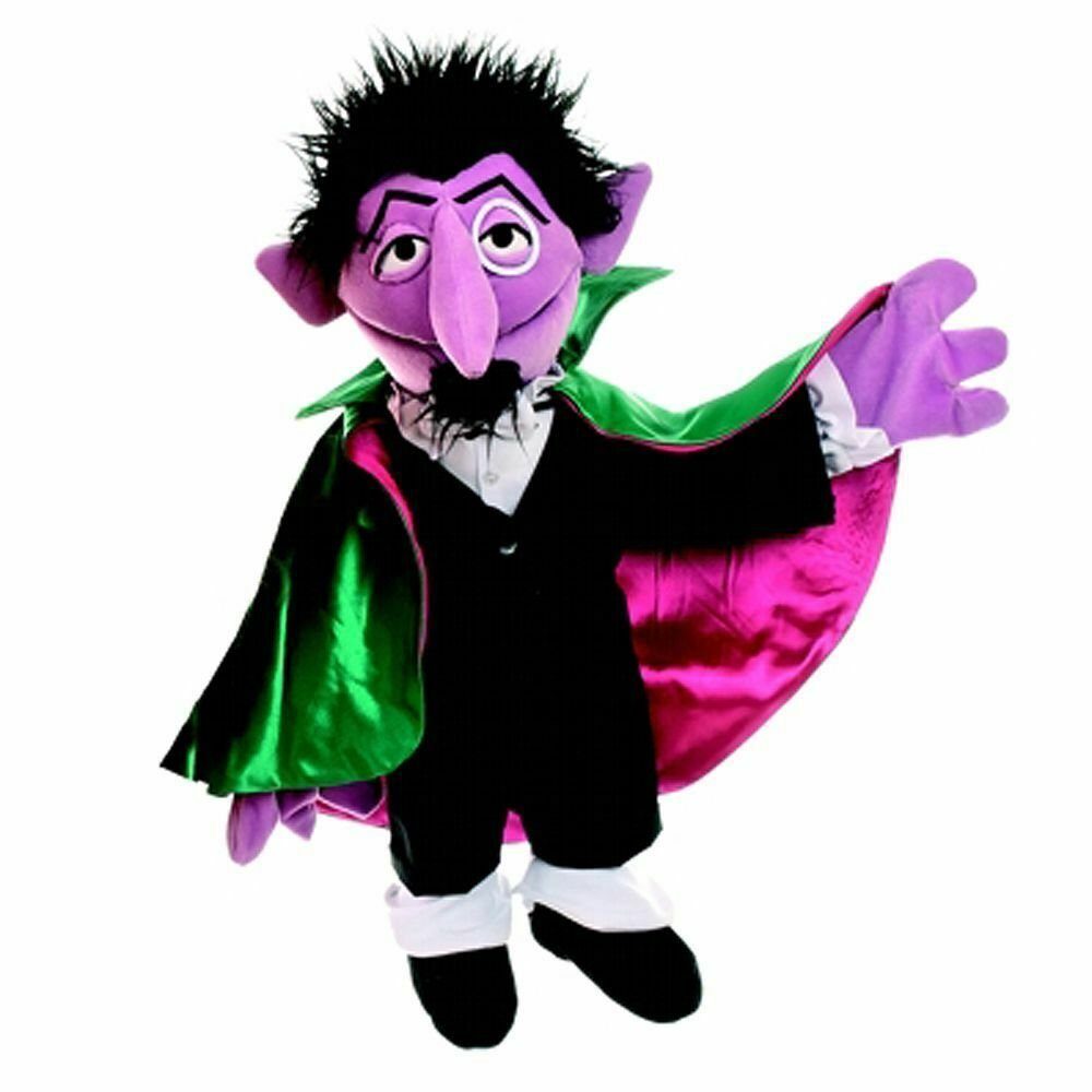 Handpuppe Living Puppets Handpuppe Graf Zahl Sesamstrasse 65 cm SE106