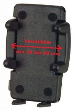 HR-IMOTION Universal 4QuickFix Handy Scheiben Saugnapf Halterung für kleine Handys von 38 bis 68 mm Handy-Halterung