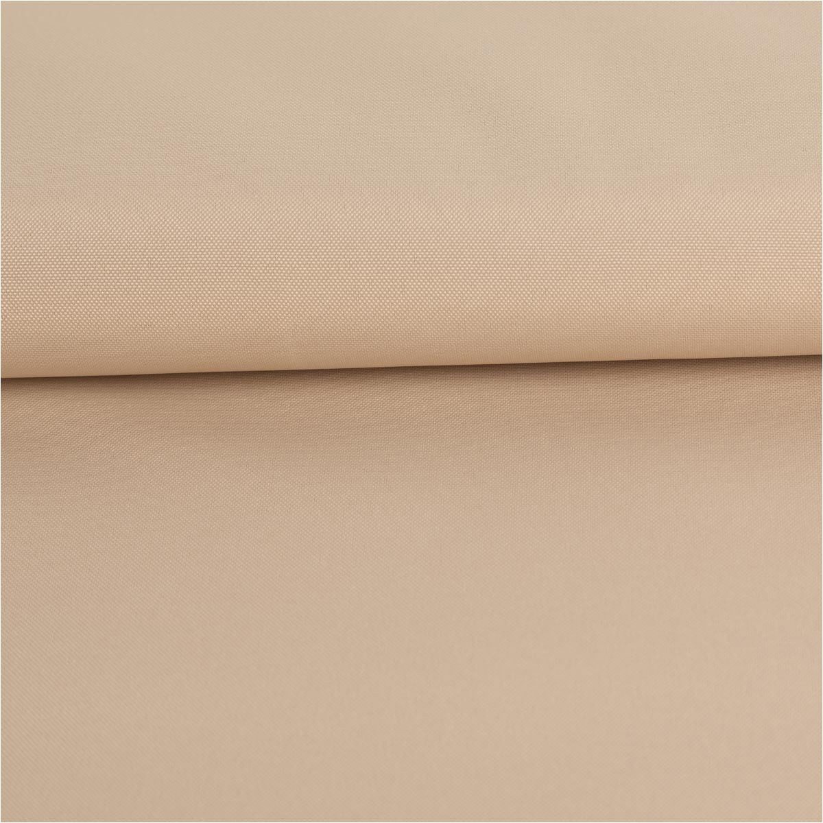 SCHÖNER LEBEN. Stoff Outdoor Meterware Waterproof wasserdicht Polyester uni beige 145cm, Outdoor,beschichtet,wasserabweisend,abwaschbar