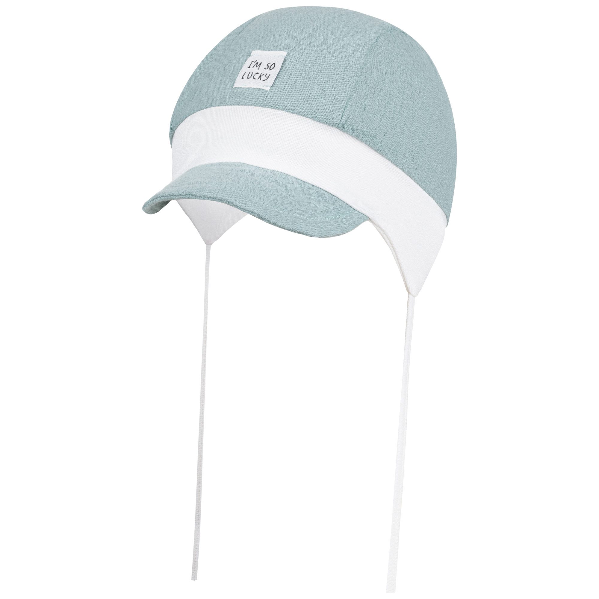 Smarilla Erstlingsmütze Schirmmütze Bindemütze Sommermütze Babymütze Musselin