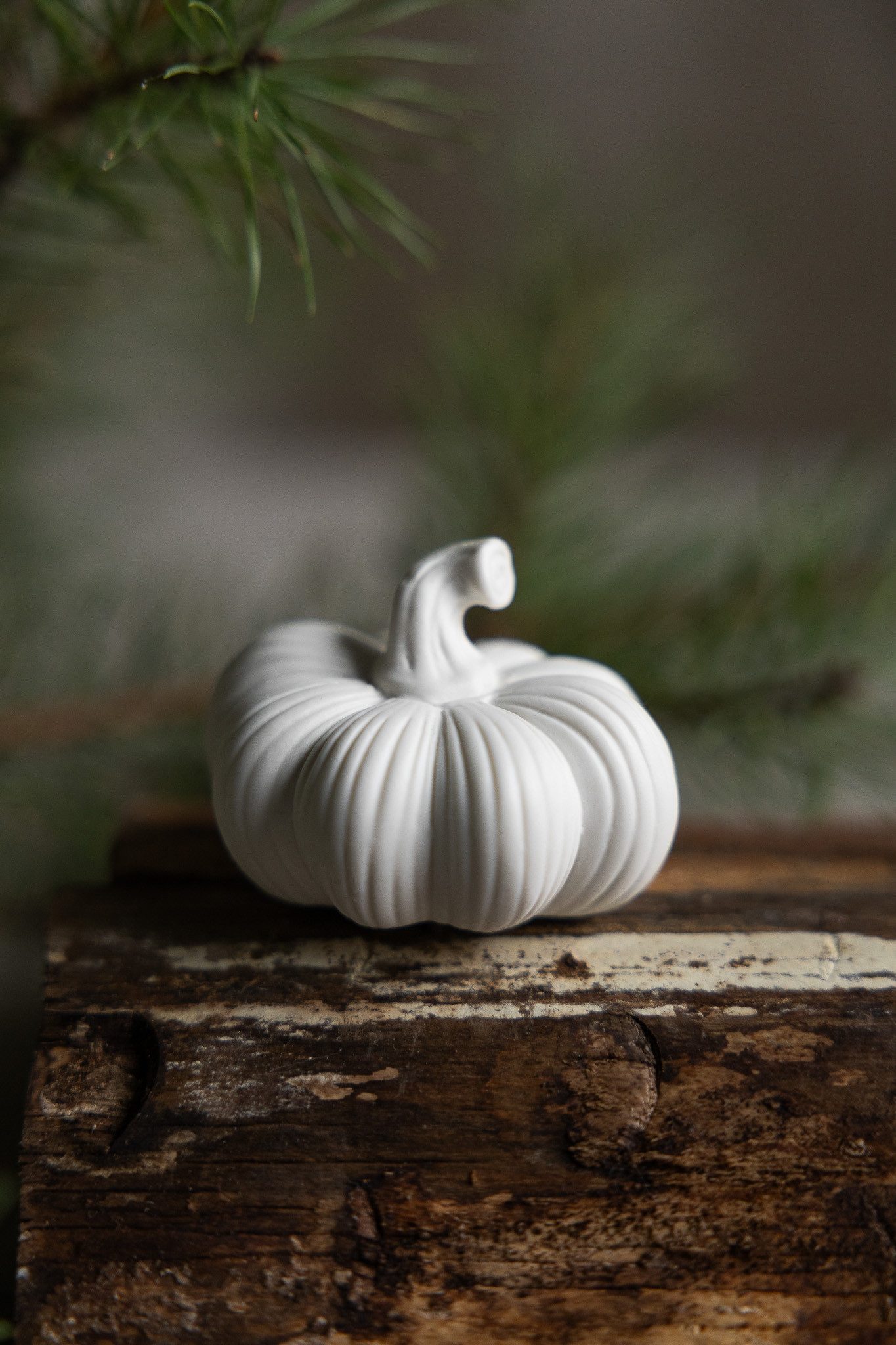 Storefactory Dekoobjekt Kürbis Ekasen Keramik weiß Herbstdeko, Dekoobjekt aus Keramik