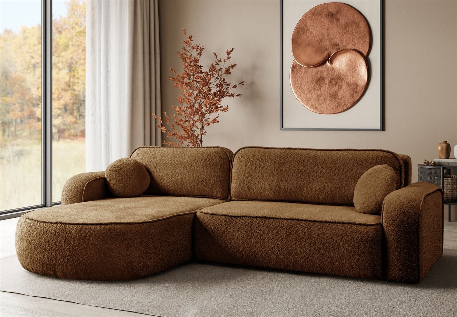 Lookway Ecksofa VENUS II mit Schlaffunktion und Bettkasten, Breite: 275 cm