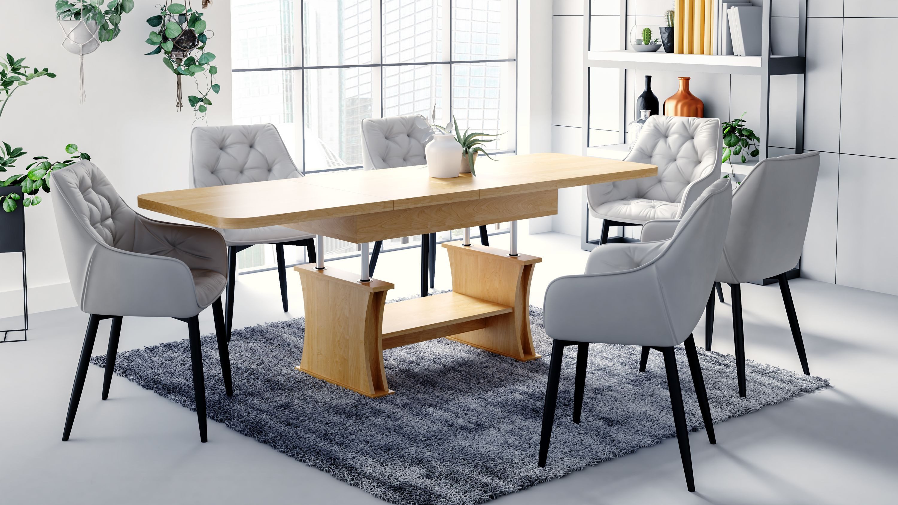 designimpex Couchtisch DA-777 Couchtisch höhenverstellbar ausziehbar Esstis günstig online kaufen