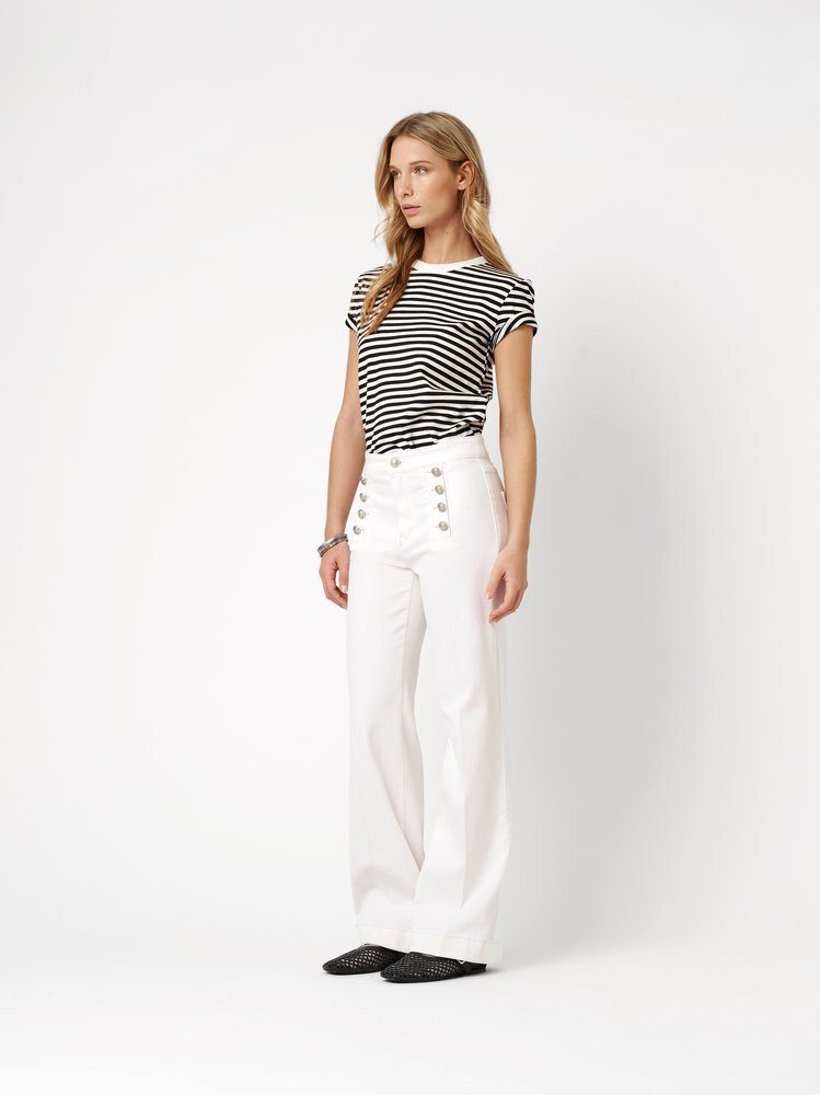 ROSNER Bootcut-Jeans Audrey Sailor (1-tlg) mit doppelter Knopfreihe