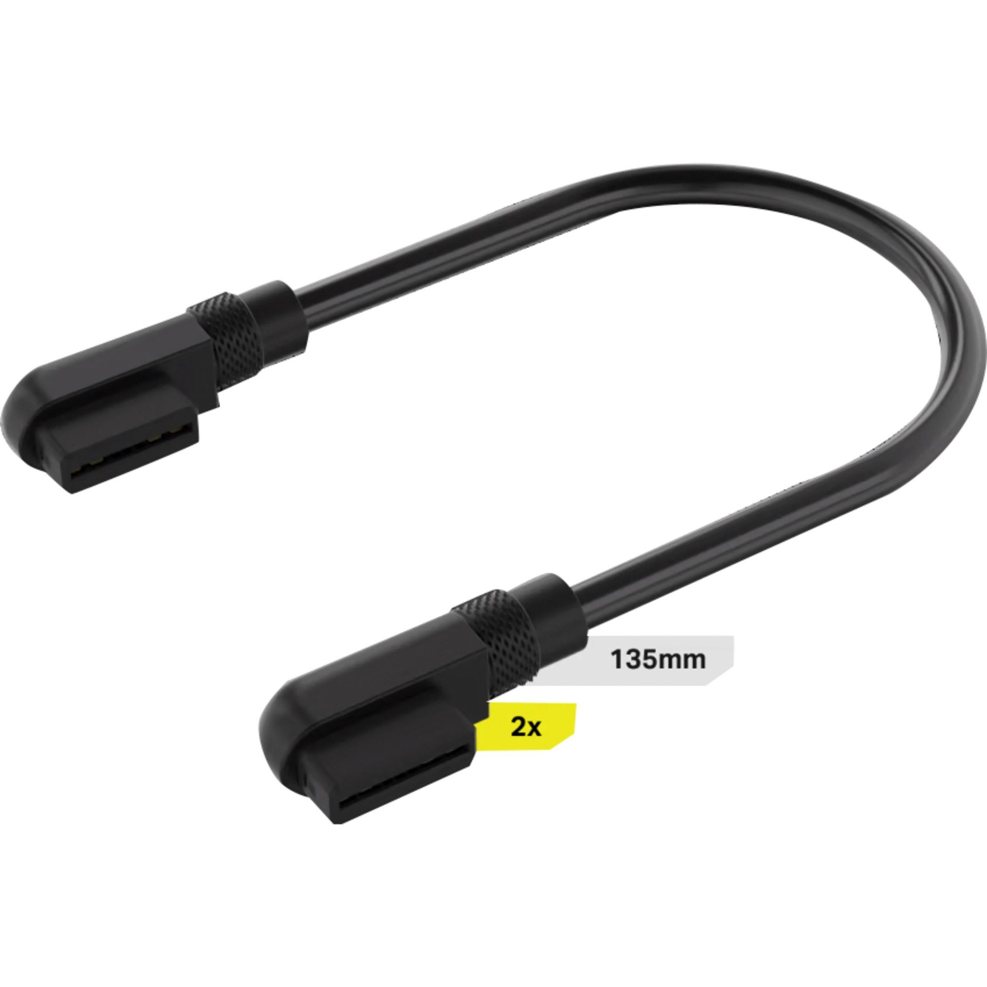 Corsair Corsair iCUE LINK Slim-Kabel, 135mm, 90° Stromkabel
