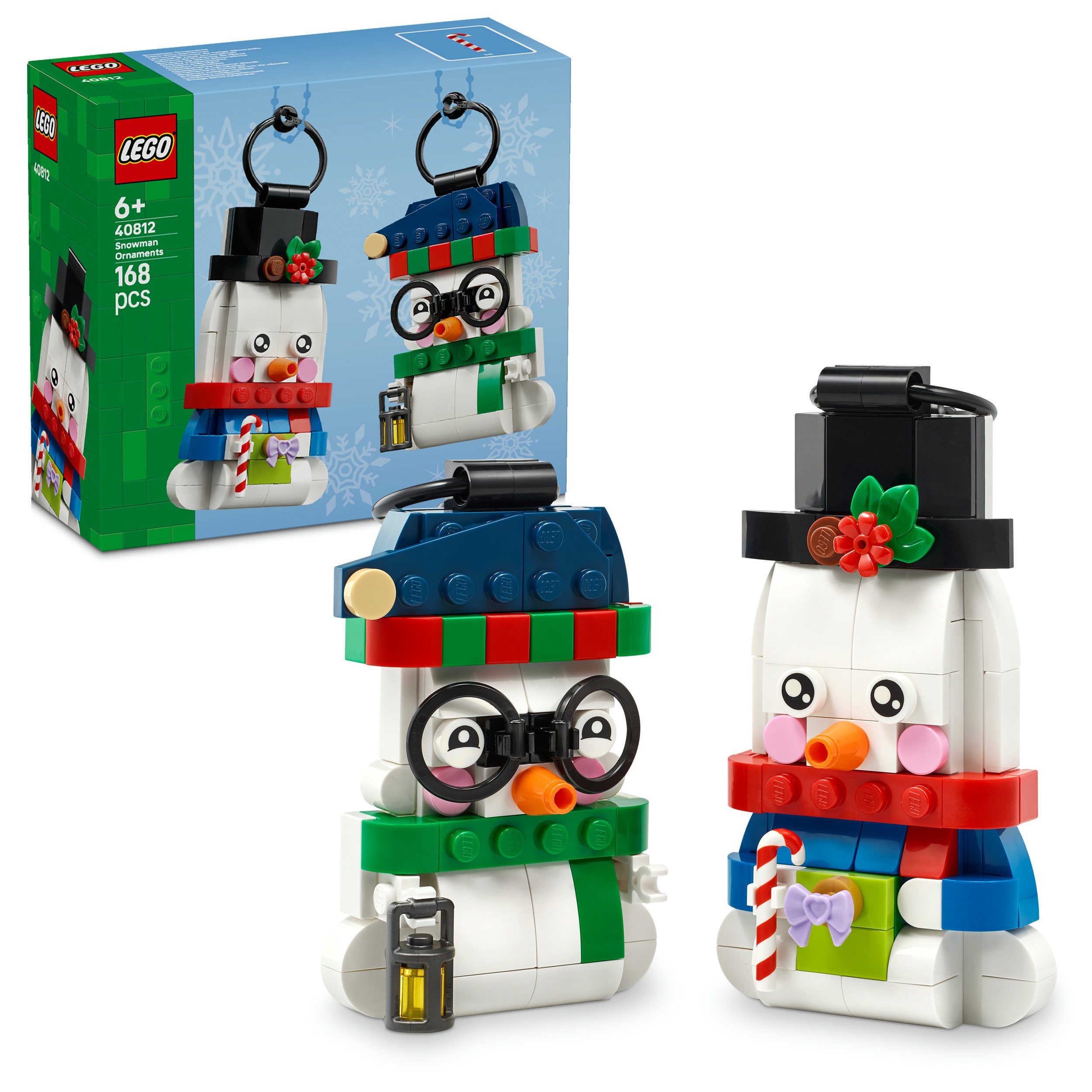 LEGO® Deko-Schneemänner (40812), LEGO Iconic Konstruktionsspielsteine, (168 St), Made in Europe