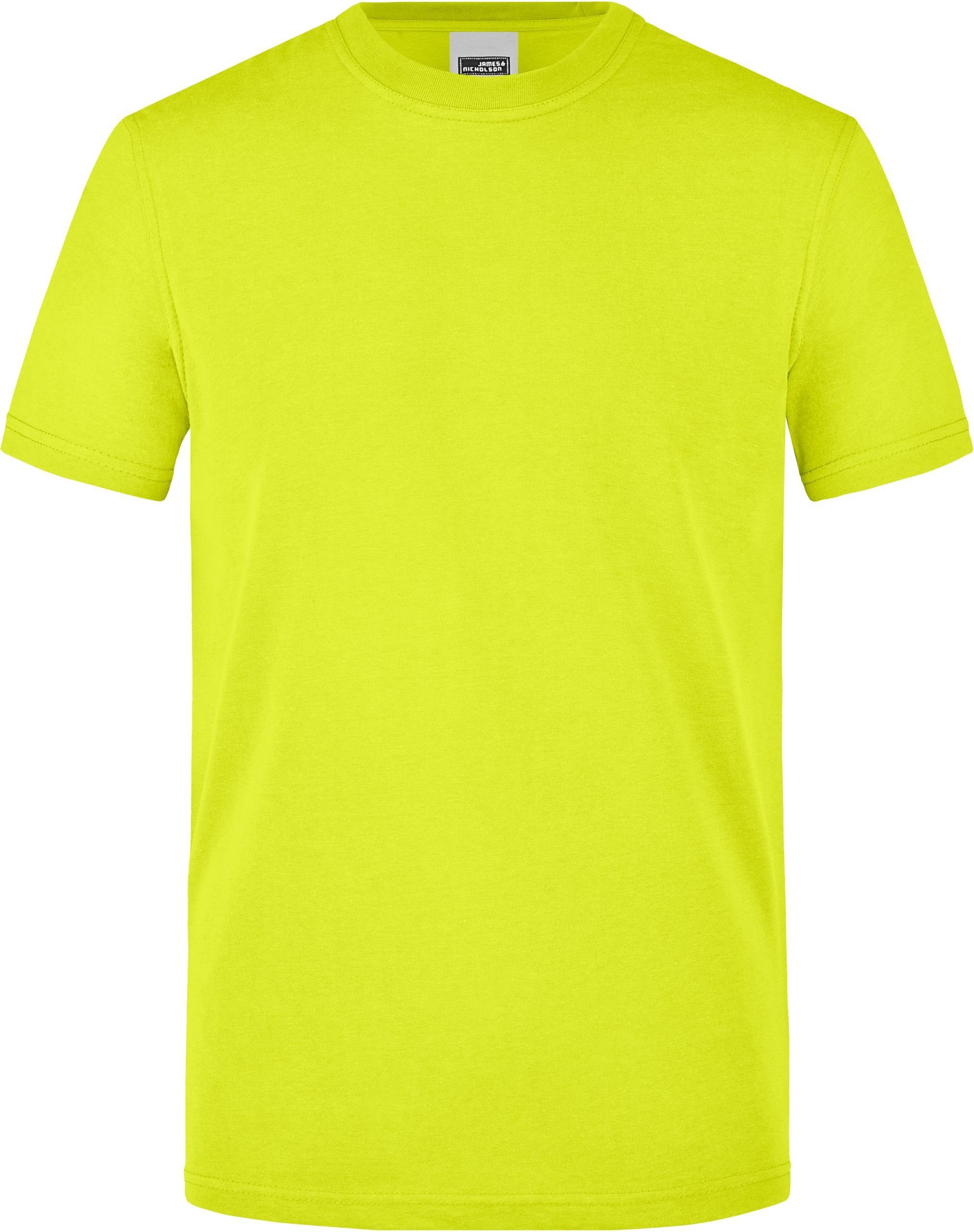 James & Nicholson T-Shirt Herren Signal Workwear T-Shirt NEON YELLOW