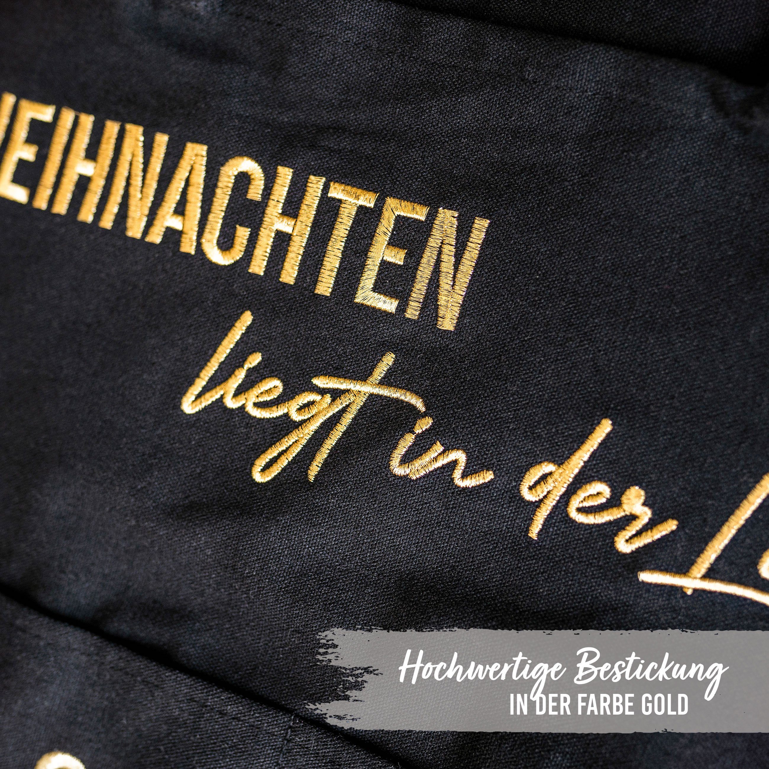 PAPIERDRACHEN befüllbarer Adventskalender Adventskalender Wandteppich aus Stoff zum Befüllen-hochwertig bestickt – Bild 4 von 5