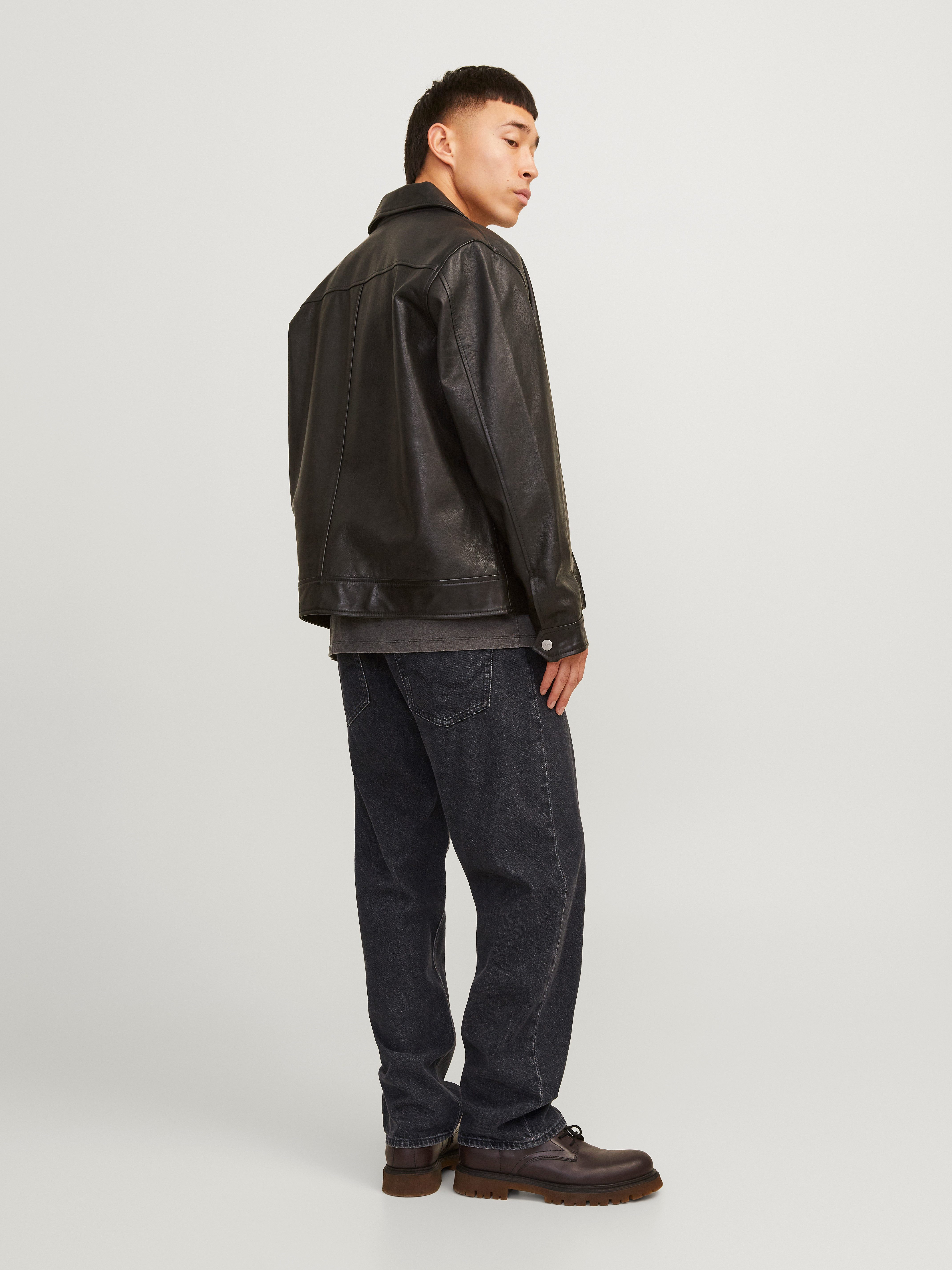 Jack & Jones Relax-fit-Jeans JJIEDDIE mit hoher Taille und lockerer Passform Baumwolle, relaxed fit
