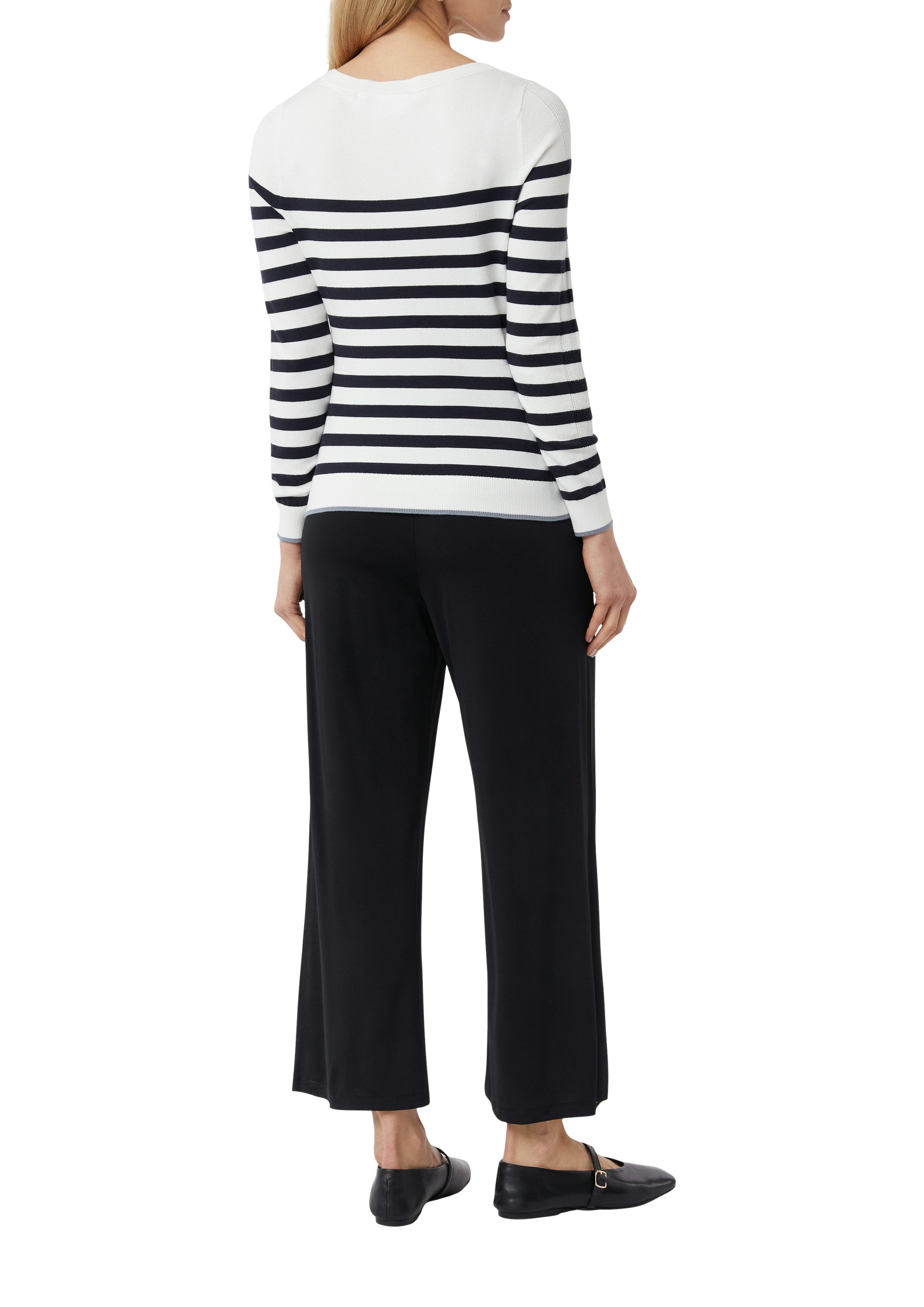 comma Strickpullover mit Streifenmuster günstig online kaufen